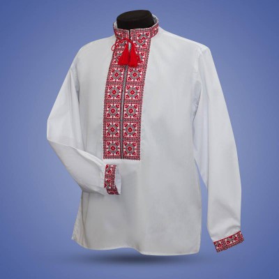 Embroidered shirt "Yarilo" red